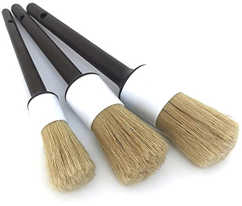 ALI2 Reinigungsbürsten-Set, für Innen- und Außenbereich, für Armaturenbrett, Lüftungsschlitze, keine Metallbürstenteile, 3 Stück