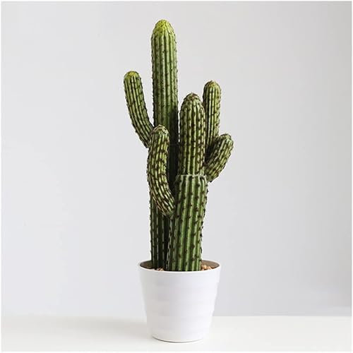 XXZY Planta Falsa Grande para Interiores y Exteriores, sin Mantenimiento, decoración de balcón para Sala de Estar, árbol Artificial, Cactus Artificial con macetas