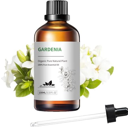 Olio Essenziale di Gardenia Puro, Mumianhua Naturale Olio di Gardenia per Camera da Letto, Diffusore, Pelle, Capelli, Lavanderia, Profumo, Candela 100ml