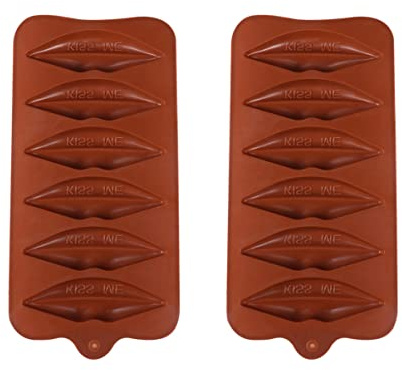 UPKOCH 2pezzi Stampo in Silicone per Cioccolatini Stampi Multiuso per Cottura per Cioccolato Caramelle Biscotti Fatti in Casa Antiaderente Facile da Pulire e Riutilizzare Colore Casuale