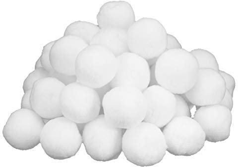 LEMCC 50 Stück Künstlicher Schneeball, Weiße Weihnachten, für Den Innenbereich, Schneeballschlacht, Gefälschter Schneeball für Kinder und Erwachsene, für Drinnen und Draußen, Schneekampf-Wurfspiel