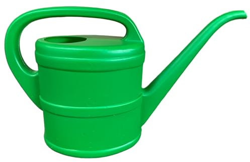 eacommerce - Innaffiatoio da Giardino in PVC | Beccuccio Lungo | Ideale per Piante, Verde, 2 Litri, in Plastica
