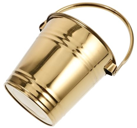 LABRIMP Seau à Glace de Bar en Acier Inoxydable 1, 5 L pour Bouteille | Or, Grosse Ouverture et Structure Robuste, pour Bière et Vin, Usage Fête et Ktv