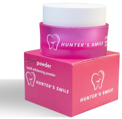 Hunter's Smile Teeth Whitening Powder – Activated Charcoal & Baking Soda | Enamel Safe | Removes Stains & Freshens Breath | Natural & Effective Teeth Whitener