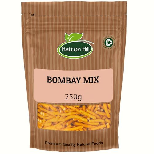 Bombay Mix 250g - Authentic Spicy Indian Snack by Hatton Hill | Savory, Crunchy Blend