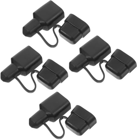 Housoutil 4 Stück Wasserfeste Abdeckkappen für Stromstecker aus Robustem PVC Schutzkappen für Schnellkupplungen von Batterie Anhänger und Boot Staubdicht und Vielseitig Einsetzbar