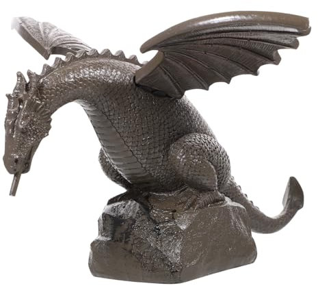 Kisangel Dragon Fountain Sprayer Nozzle Outdoor Garden Water Fountain Sprinkler Courtyard Decorative Dragon Statue for Pool and Garden