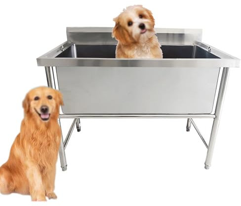 Baignoire de toilettage pour chien, station de toilettage pour chien, baignoire pour chien, station de bain pour chien de compagnie, station de lavage pour chien en acier inoxydable, station