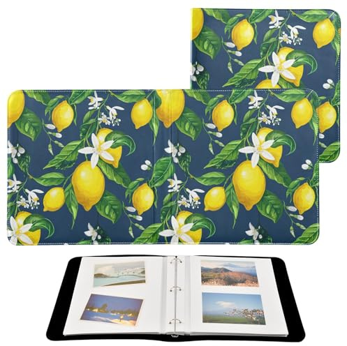 JUMBEAR Grande album fotografico autoadesivo con 20 pagine album fai da te per matrimoni, famiglia, bambini, vacanze, limone