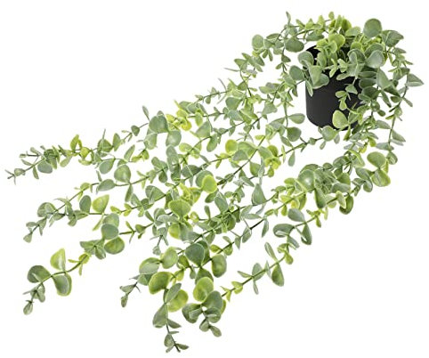 TOYANDONA Planta Colgante Artificial de con Maceta Decorativa Natural para Decoración de Interiores y Exteriores Sin Necesidad de Riego para y