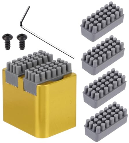6st Silikon Düsenbürste für Bambu-Lab P1P/P1S/X1/X1C/X1E 3D-Drucker, Hitzebeständig Düsenwischer mit Befestigungsblock Düsen Reinigungsbürste für 3D-Drucker X1/P1 Zubehör
