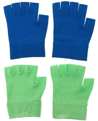 Healvian 2pairs Moisturizing Therapy Gel Gloves for Spa Hand Care Women Moisturizing Gloves for Manicure and Office Use
