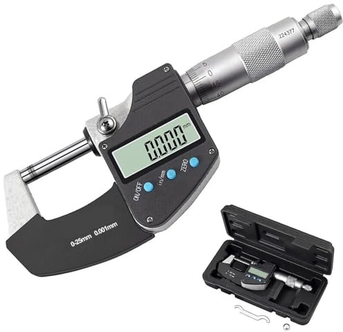 bügelmessschraube 0-25mm Digital Micrometer With Scale Line Electronic Outside 0.001mm Gauge(50-75mm micrometer)