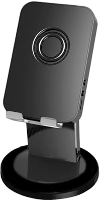 Altavoz Inducción Inalámbrico Sonido Estéreo Anti-Deslizante | Soporte De Escritorio Inteligente Para Altavoz Y Teléfono Para Hombres Cumpleaños Navidad Hogar Oficina