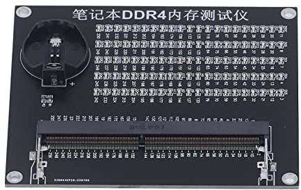 Scheda di test della memoria per laptop con luce a LED, tester RAM per motherboard e DDR5, non richiede alimentazione, strumento diagnostico compatto per la riparazione d (DDR4)