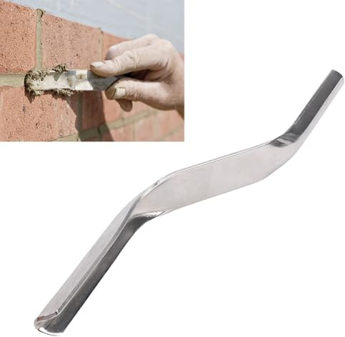 Hapivida Fugenkelle Edelstahl, Rundkopf Spachtel 12mm x 10mm Keramik Fliesen Fugenmesser für Küche Badezimmer Bodenfliesen Fenster Dichtungsarbeiten