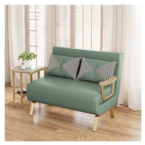 Ergonomisk Hopfällbar bäddsoffa 2-i-1 for små utrymmen, enkel sovfåtölj for balkonghem(XL)