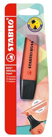 Stabilo BOSS ORIGINAL Pastel - Evidenziatore - Pack da 1 - Rosa Corallo