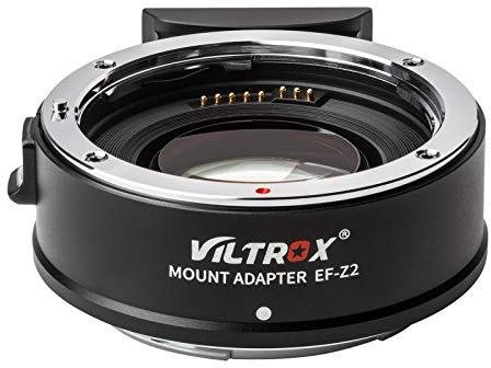 VILTROX EF-Z2 0.71x Focal Reducer Booster Auto Focus Lens Adapter compatible with Canon EF Mount Lens to Nikon Z Series Cameras Z6/Z7/Z50