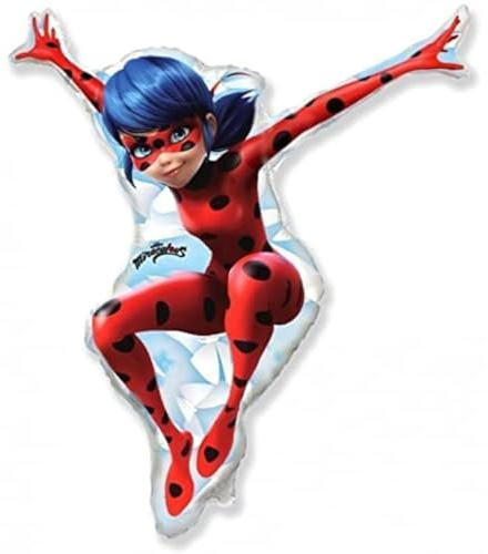 Riesen Super Form Folienballons XL Groß Kindergeburtstag Party (Miraculous Ladybug 83.8 cm)