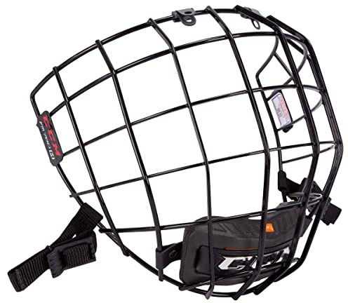 CCM Gitter Gesichtsmaske für Eishockey und Lacrosse, Schwarz, Adult