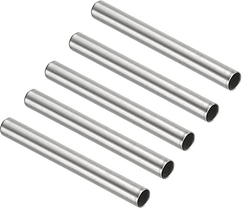 PATIKIL 5 Stück Edelstahlrohr Ø 4.5mm, 30mm Tauchhülse Schutzrohr Hülsen für Temperaturfühler