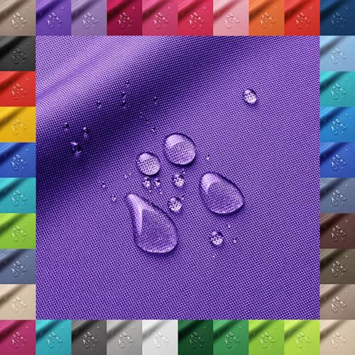 Patchhome Oxford Polyester Öko-Tex Gewebe, Wasserdicht, Polyesterstoff, Meterware mit 160cm Breite reißfest und pflegeleicht (Lila)