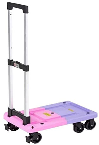 Brouettes Chariot de manutention à Plat Silencieux Petite remorque Chariot Portable Pliable Chariot Domestique Chariot à Bagages