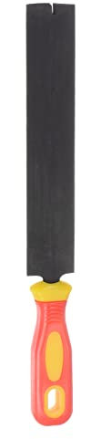 sourcing map Feile 150mm T12 Lager Stahl Geformt Kegel Feilen Werkzeuge 28mm Breite mit Plastik Griff für Metall Glas Holz Steine Schleifen Polieren Gravieren Entgraten Abziehen