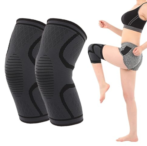 KASESSS 2 Stück Kniebandage Damen Männer, Kompression Kniestütze Knieschiene Kniemanschette, Bandage Knee Sleeves, Orthopädische Kniebandage Sport für Meniskusriss,Laufen,Wandern,Joggen,Volleyball