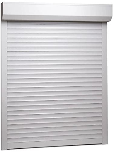 ZEYUAN Rollladen Aluminium, Aussenrolladen, Schrank Rollo, Außenrollo, Sonnenschutzrollo Außen, 70×100 cm Weiß