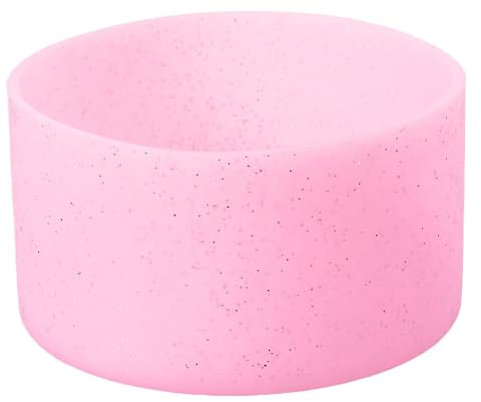 PATIKIL Silicone Boot, 1pcs Bottom Sleeve Protector, Anti-Slip Protective Sleeve for Water Bottle, Car Travel Cup, Transparent Pink