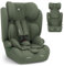 KikkaBoo i-Pass, Seggiolino auto 9-36 kg, Gruppo 1 2 3 per bambini da 15 mesi a 12 anni, i-Size, altezza 76-150 cm, poggiatesta regolabile a 13 posizioni, Verde militare