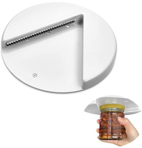 winmiya Under Cabinet Jar Lid Bottle Opener One Piece Convenient Gripper Tool Bottle Opener Universal Adaptive Gripper Opener Easy Unscrew Any Size Jar Bottle Lid Can Opener for Weak Hands and Seniors