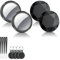 Air Traceur Tag Lot de 4, Localisateurs D’Objets Bluetooth Fonctionne avec Apple Localiser (iOS Uniquement), Air Localisateurs Tags pour Valises/Portefeuilles/Clés/Sacs, Batterie Remplaçable, Noir
