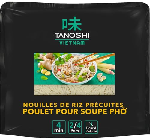 TANOSHI – Plat Sauté aux Nouilles de Riz, Saveur Authentique et Texture Fondante (380g) - Le lot de 3