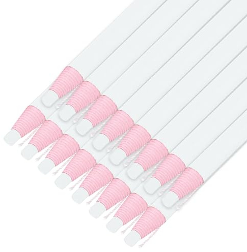 sourcing map 16PCS Peel-Off Grease Pencils, Color China Markers for Glass Metal Plastic Paper, Non-Sharpening Wax Pencils for Coloring Drawing Marking, White
