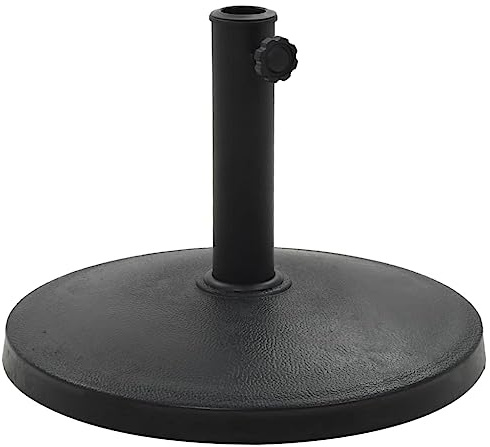 vidaXL Sonnenschirmständer Rund 10 kg Schwarz Sonnenschirmhalter Schirmständer