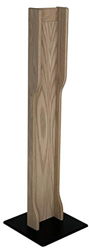 Wooden Mallet Touch Free Hand Sanitizer Dispenser Elegant Floor Stand, Unfinished (HSA2UN)