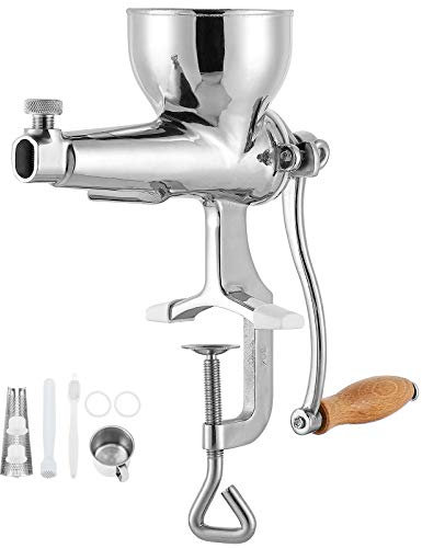 Moongiantgo Extractor de exprimidor manual de acero inoxidable para exprimidor de hierba de trigo, apio, espinaca, perejil, jengibre, granada, manzana, uvas naranja (exprimidor clásico)