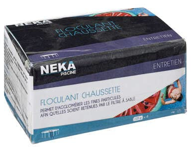 WEB2O Floculant pour Piscine 1Kg (8x125g) pour Filtration Piscine - Spécial Eau Trouble