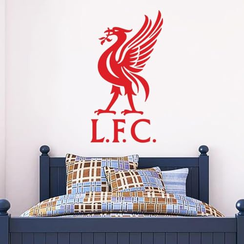 Liverpool Football Club Liver Bird Wall Sticker (120cm Height x 65cm Width, Red)