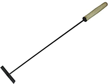 TMX - Raschietto per cenere con manico in legno, 695 mm
