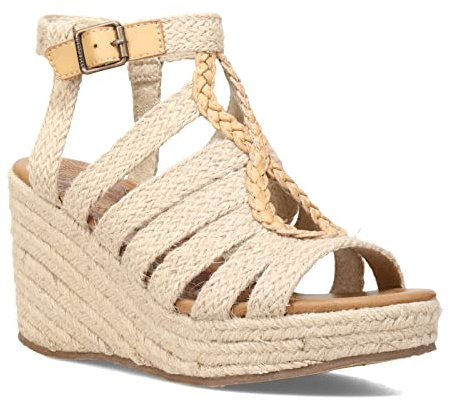 Blowfish Malibu Pazazz Damen Sandalen mit Seil, Dusty Natural Stanz/natürliche Jute, 39 EU