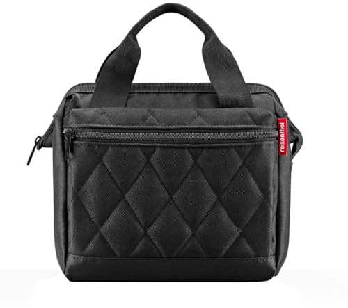 reisenthel allrounder cross rhombus black – Kleine Crossbody Bag mit abnehmbarem und verstellbarem Schultergurt – Aus wasserabweisendem Material, 22 x 24 x 13