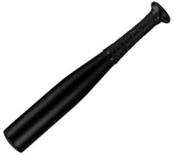 SECOTAN Baseball Bat, Aluminum One Hand Training Bat, Baseball/Softball/Teeball Mini Training Bat, Batting Practice, Tire Pressure Checker, Multi-Purpose Bats for Versatile Use (17inch | Matte Black)