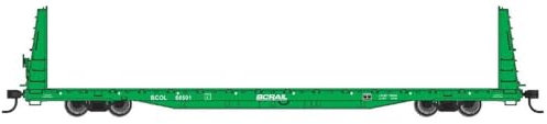 Spur H0 – Godsvagn 68' Bulkhead Flatcar BC Rail