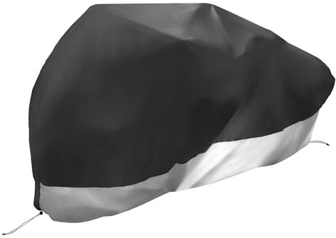 Uxcell 2 Seater Tandem Bicycle Cover, Waterproof, 210D Oxford Fabric, Black