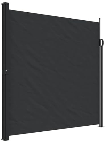 vidaXL Toldo Lateral retráctil Negro 200x500 cm