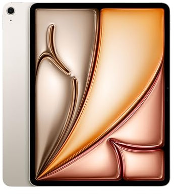 Apple iPad Air 13-inch (M2): Liquid Retina display, 512GB, Landscape 12MP Front Camera/12MP Back Camera, Wi-Fi 6E, Touch ID, All-Day Battery Life - Starlight
